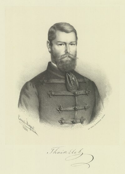 Portrait of Elek Thaisz by Canzi Ágost Elek